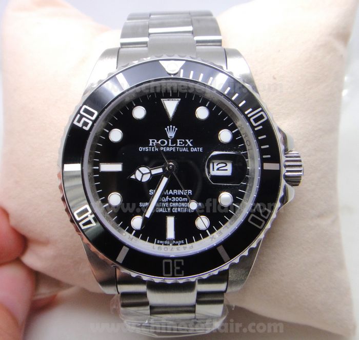 Replica Rolex Submariner Black Dial Stainless Steel watch